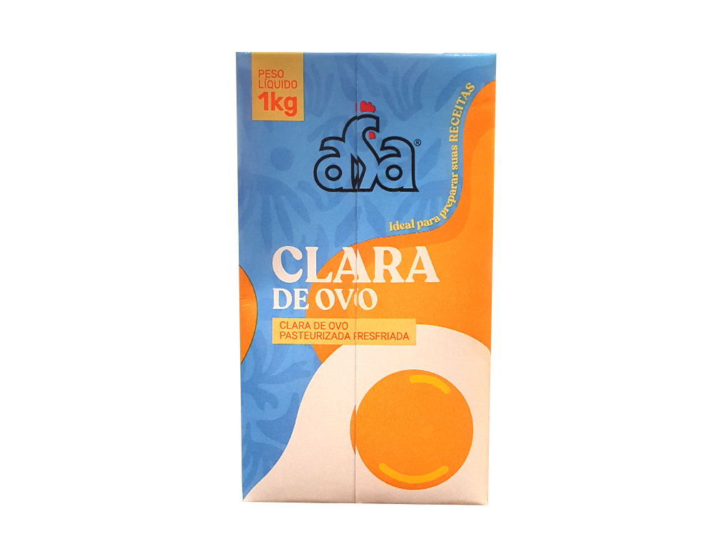 CLARA DE OVO PASTEURIZADA RESFRIADA ASA 1 KG (CX 12 UN)
